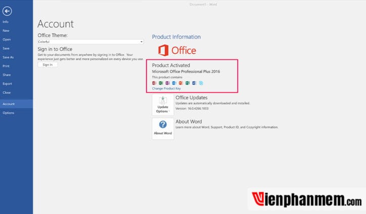 Office 2016 Active Full Keygen Bản Quyền