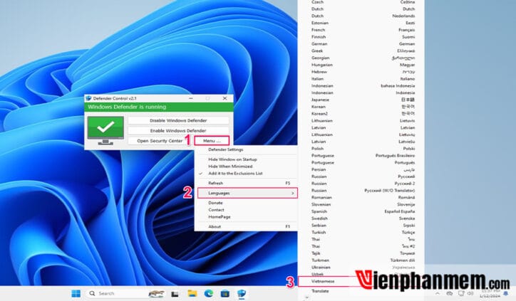 Defender Control v2.1