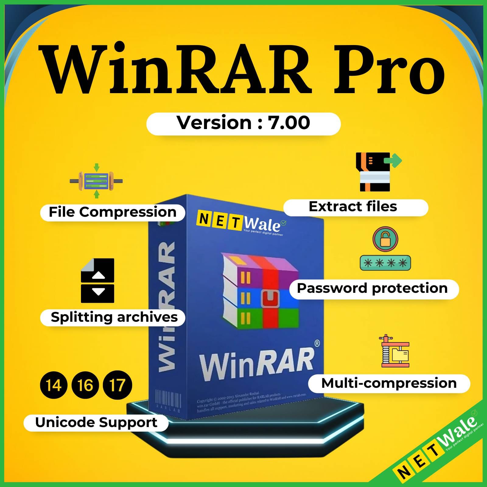 WinRAR PRO 64bit 32bit Full Active