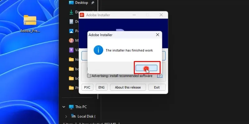 bấm ok