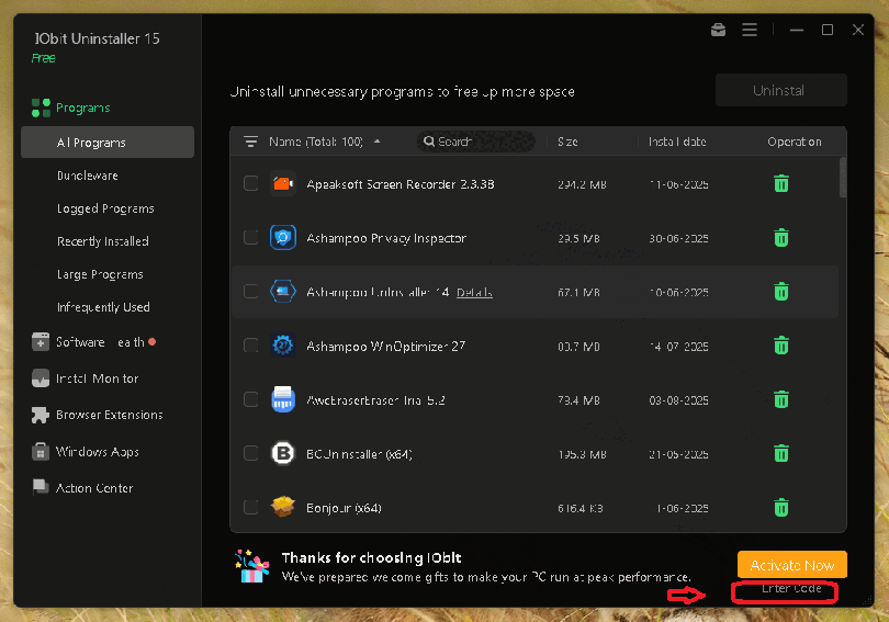 IObit Uninstaller 15 Pro Free License - An all-in-one uninstaller