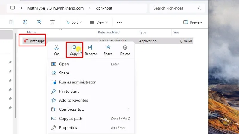 Coppy file như hình