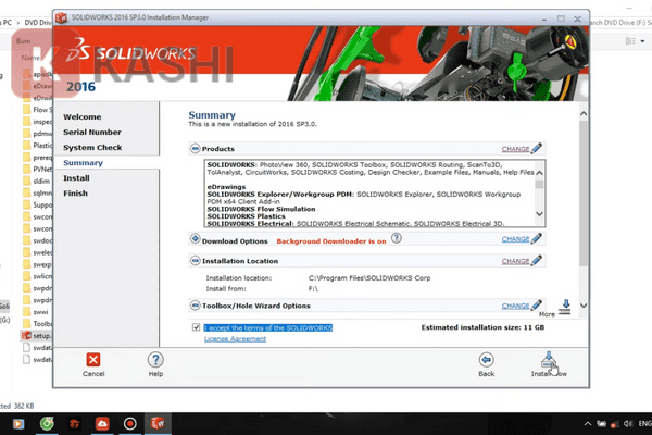 Tích chọn "I accept..." -> Nhấn vào "Install Now"