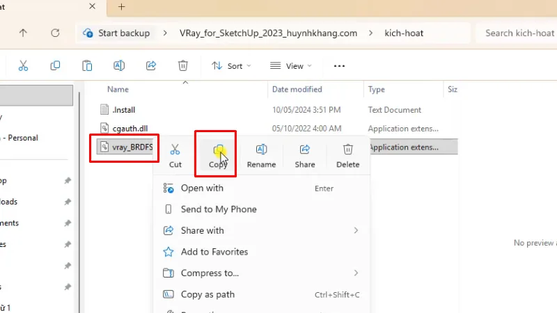 Copy file như hình