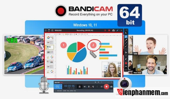 Giới thiệu Bandicam - phần mềm quay màn hình.