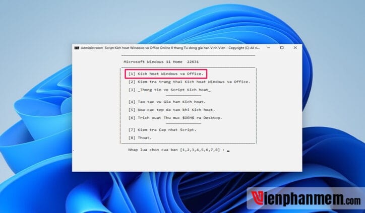 Active Win 11 bằng AIO Tool v3.1.3 – Khuyên dùng tỉ lệ thành công 100%