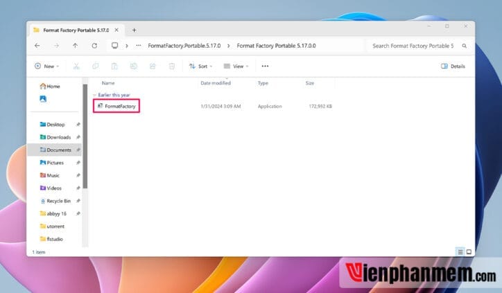 Cài đặt Format Factory Portable 5.17.0