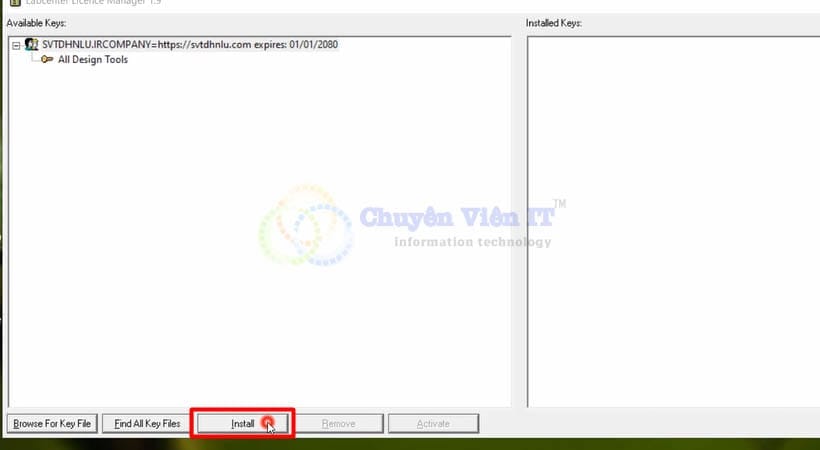Chọn Install